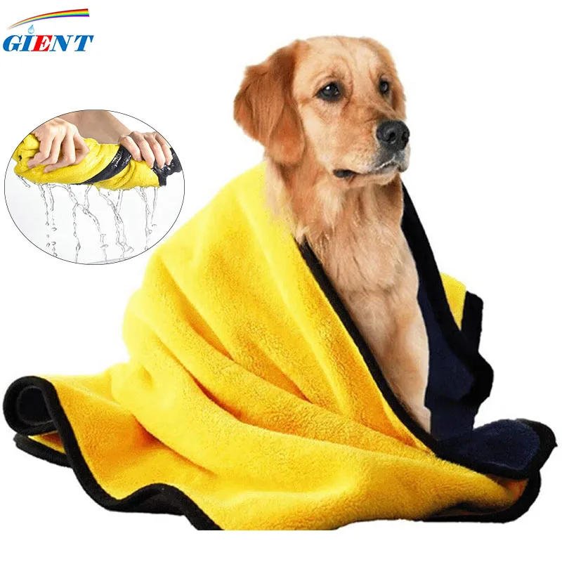 Large Super Absorbent Clean Up Fiber Towel Pet Dogs Soft Lint free