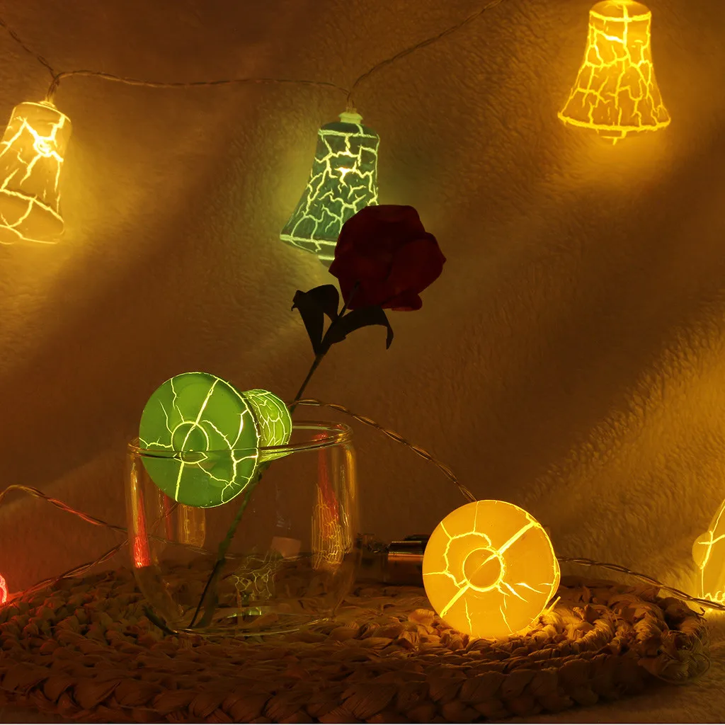 Crack Bell Decorative Light 3 Meter 20 Led Light String Home Decoration Christmas Lamp Party Wedding Decorative Fairy Lights