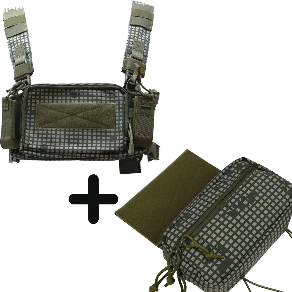 Tactical Micro Chest Rig Modular H Harness D3CR Funny Pack SACK Pouch Combat Military Equipment Vest 5.56 Mag Colete Airsoft