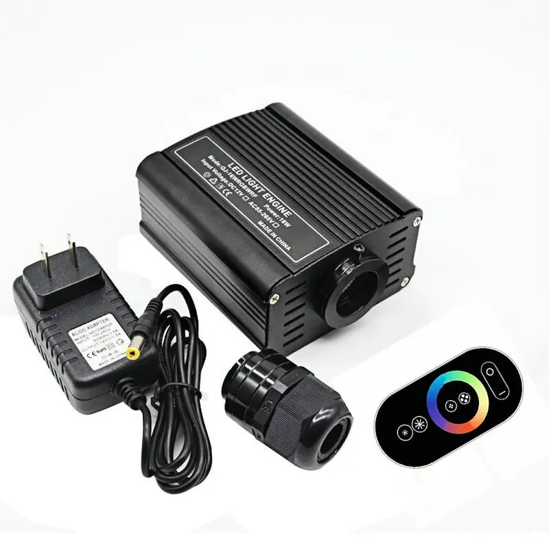 

16W Led Fiber Optic Light Engine Driver RF Remote 2.4G Touch Controlled RGBW SKY Ceiling star DIY Lighting Device Multicolor