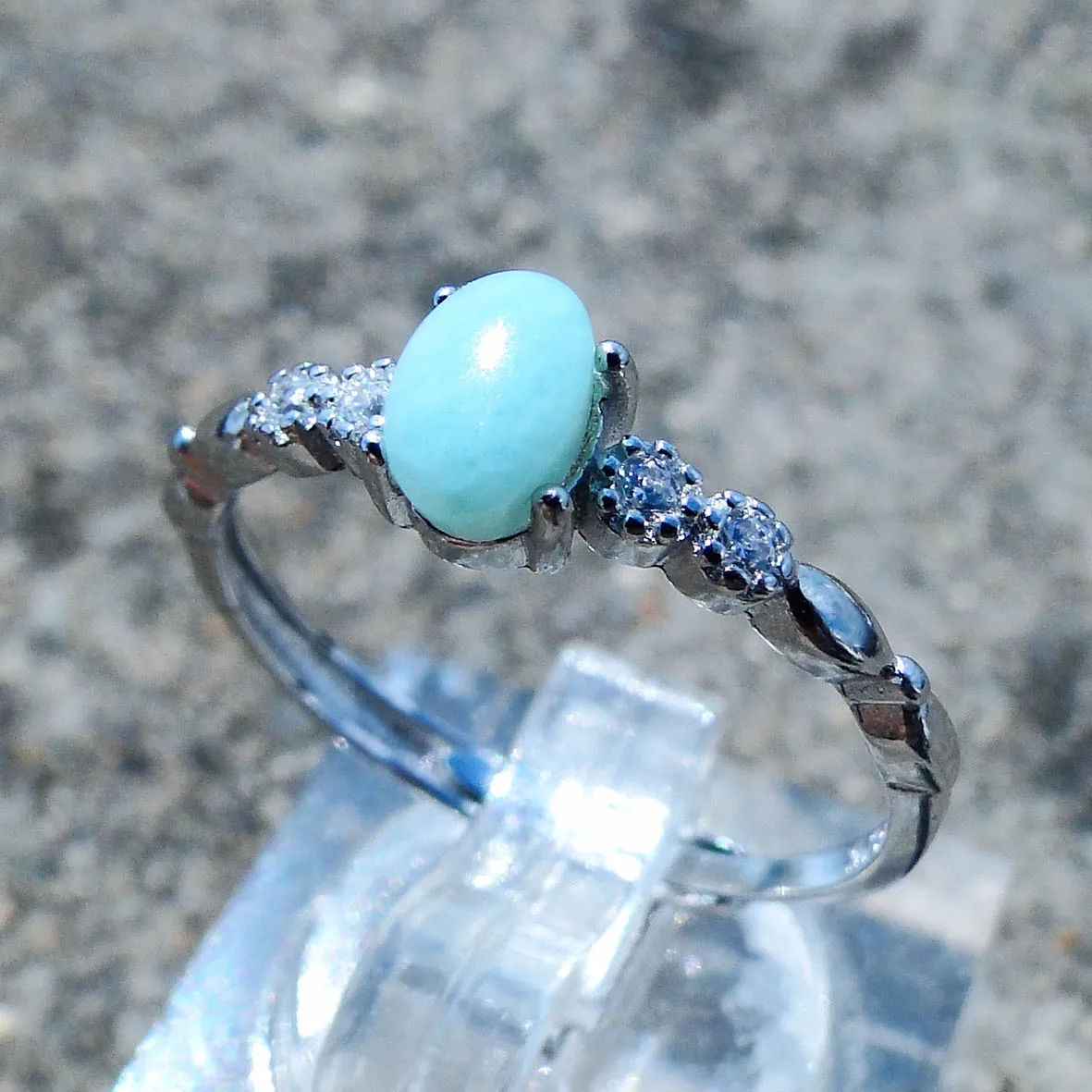 Larimar Adjustable Rings, Sterling Silver 925 – Larimar Miner