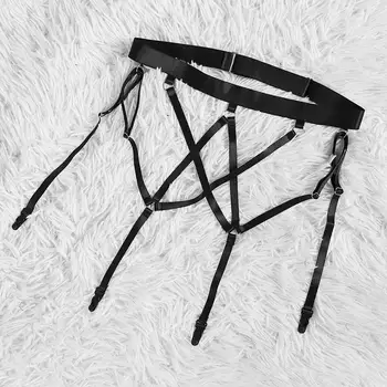 

Black Garter Harness Belt Bondage Waist Plus Size Sexy Top Cage Elastic Underwear Stockings Suspender Summer Bikini Steampunk