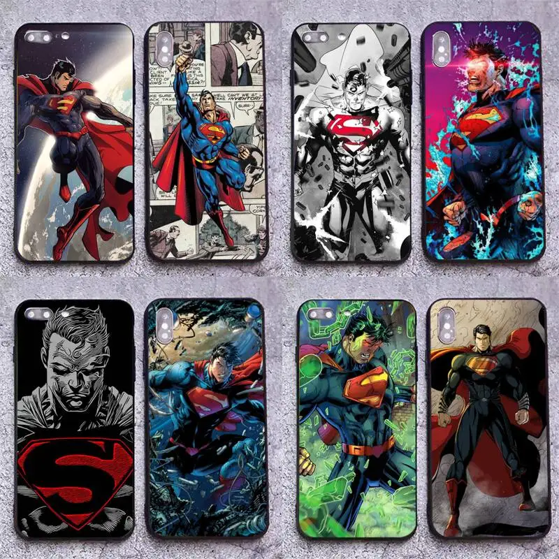 Популярный чехол для телефона DC Super hero Superman iphone 12 pro max 11 XS MAX 8 7 6 6S Plus X 5S SE 2020