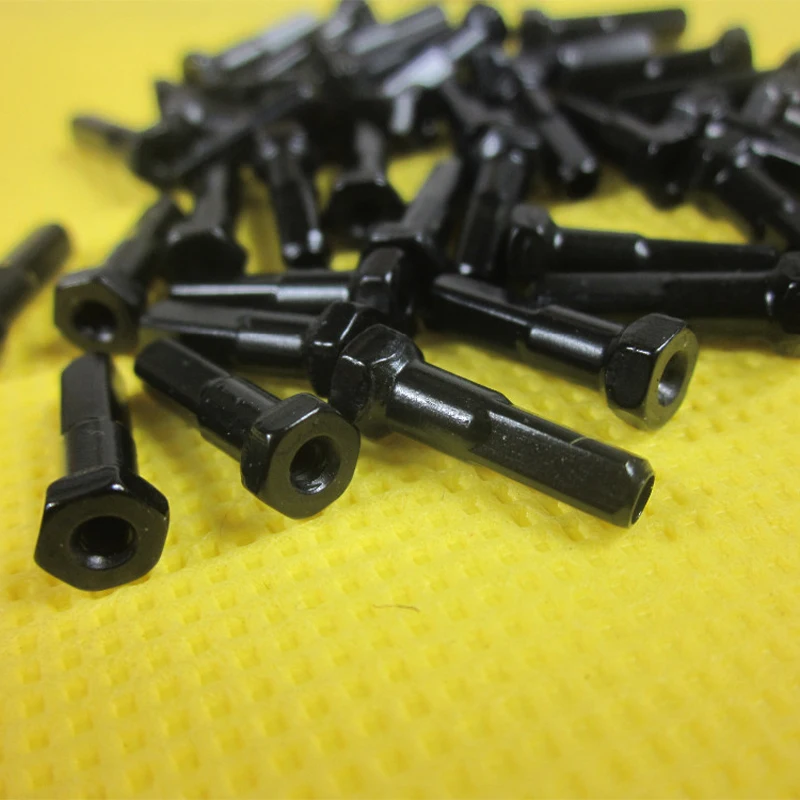 Pillar PB14H PB14 12mm 14mm 16mm 0.95g/pc MTB AM DH FR Bicycle Brass Nipples 50pcs/lot Gauge 14 Black Red Silver Bike Accessory