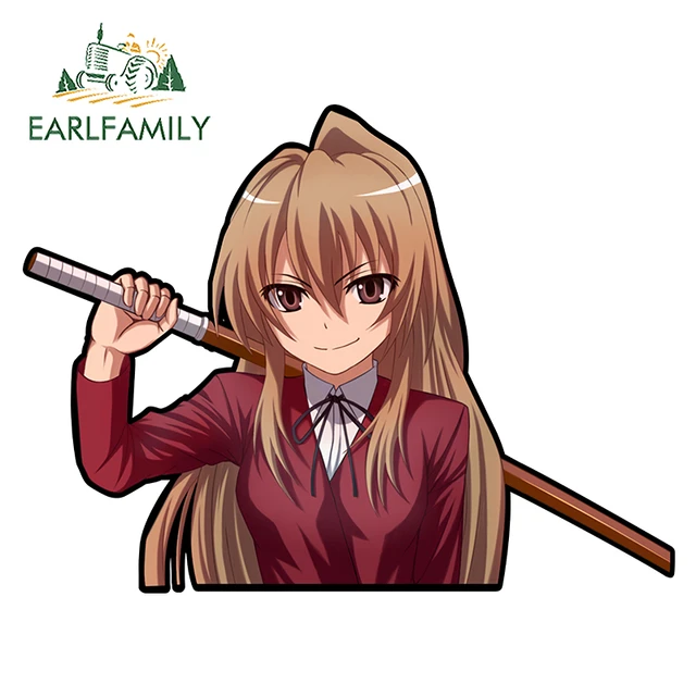 EARLFAMILY 43cm x 34.7cm for Toradora Car Stickers Vinyl Material Decal  Waterproof Sunscreen Occlusion Scratch Decoration - AliExpress