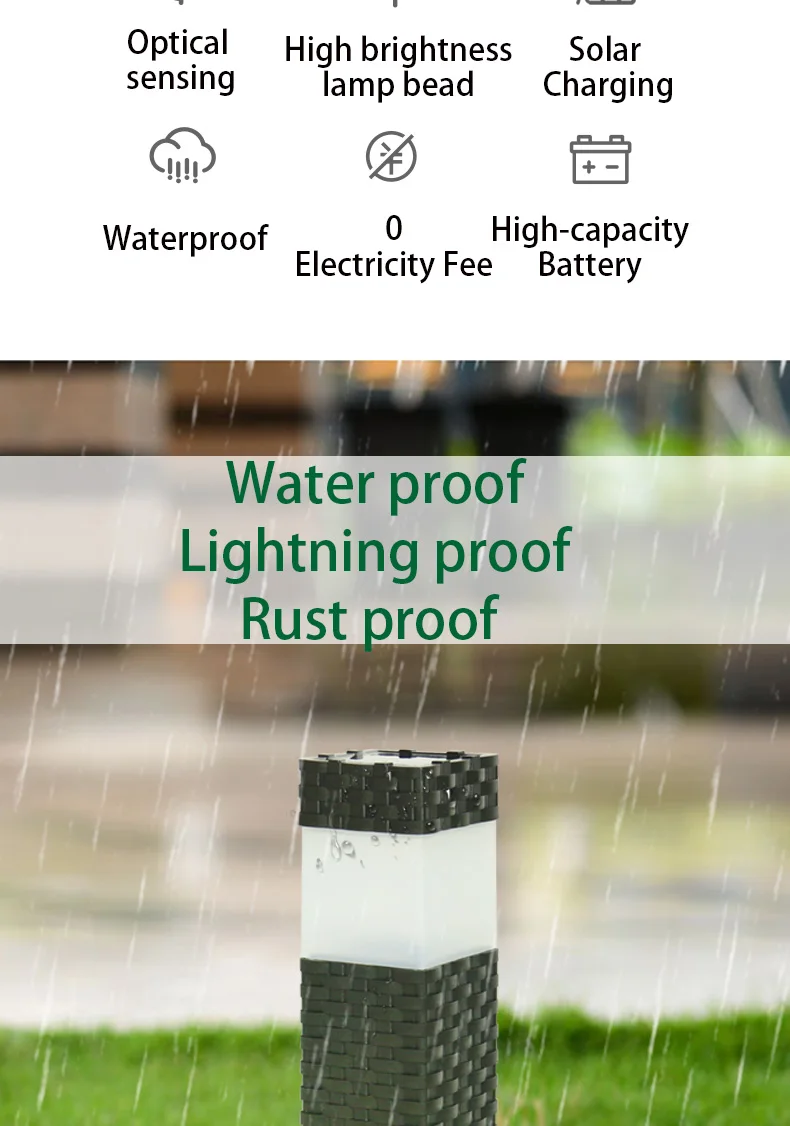 JeeYee Brand Solar Energy Lawn Lamp Led Solar Outdoor Lights Garden Lights Lamps Outdoor Garland Lighting LED Lawn Light Street (2)