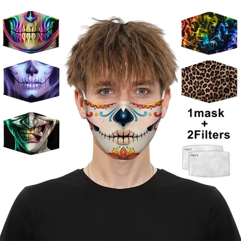 

Cotton Black Mask Mouth Face Mask Anti Dust Mouth Mask 2pcs Activated Carbon Filter Mask Fabric Face Mask washable mascarillas