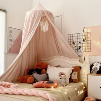 Baby Canopy Mosquito Children Room Decoration Crib Netting Baby Tent Hung Dome Baby Mosquito Net Photography Props 17