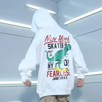 

Hoodies For Children 11 Years Old Children Sweatshirts Boy Girl Casual Loose Long Sleeve Sweatshirt with Dinosaur For Winter