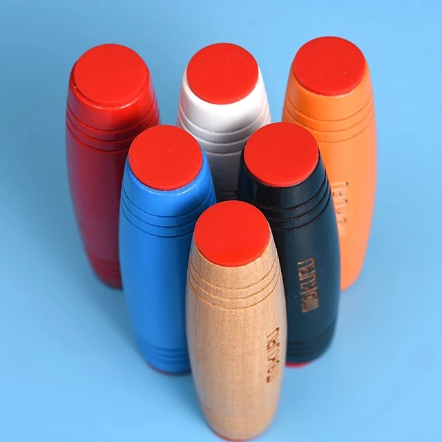 Fidget Toy Mokuru Fidget Stick Flip Stress Reliever Desk Toy Antistress Desktop Roller Toy Kururin Wood Fidget Stick Mokuru 3