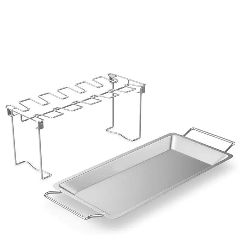 Инструменты курица крыла ноги стойки для гриля коптильня печь нержавеющая сталь Вертикальная жаровня стенд в барбекю безопасный барбекю Аксессуары гриль