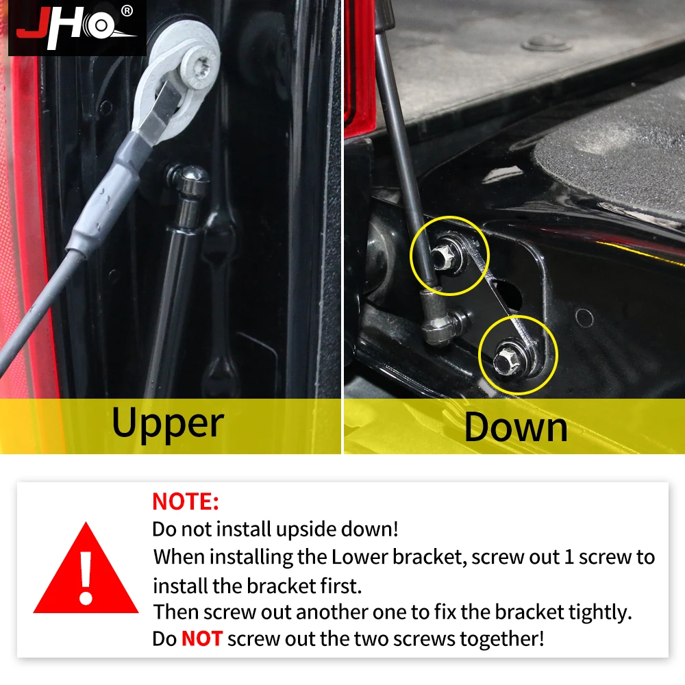 JHO Tailgate Assist Smooth Drop Lowering System For Ford F150 2015- 3.5L Turbocharged Raptor Car Accessories