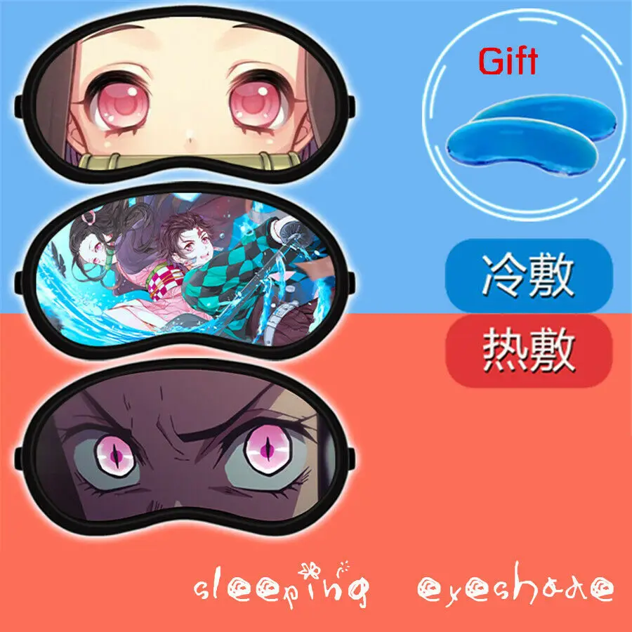 Аниме Demon Slayer Kamado Nezuko Kamado Tanjirou Sleeping Eyeshade подарок горячий ограниченный милый Креативный Косплей Мода