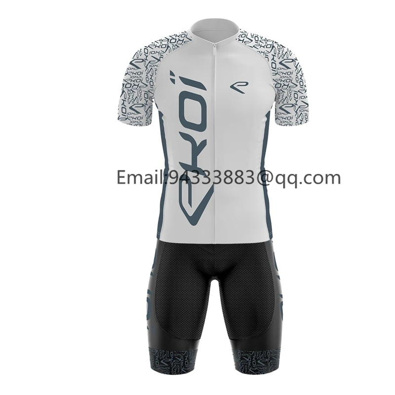 Ekoi men cycling set high quality bike jersey bib shorts triathlon suit custom UCI team cycling clothes uniforme ciclismo hombre
