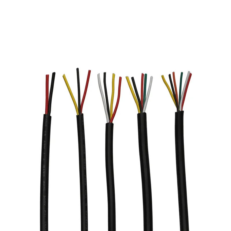 10 metros UL 2464 2C / 3C / 4C / 5C /6C 22AWG multicore PVC chaqueta de cable de cobre estañado cable de audio cable de alimentación