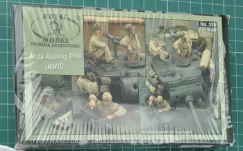 

1/35 WWII US M26 Pershing Crew (4 Resin Figures/Set) No Tank Without Color Box
