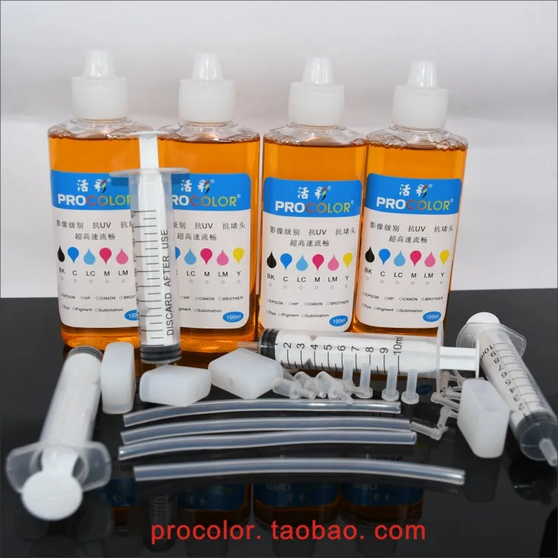 Printhead Cleaning liquid Tool Washer Clean Cleaner parts for EPSON XP600 XP605 XP700 XP710 XP720 XP800 XP 600 700 710 printer - Цвет: fluid and tool 4SET