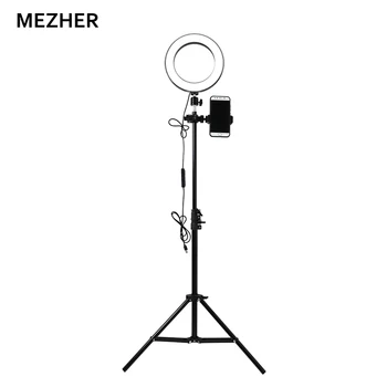 

Mezher new 16cm self-timer ring light adjustable LED lamp for making-up video studio photo/camera /youtube ring light