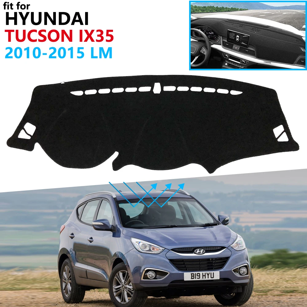 Защитная накладка на приборную панель для Hyundai Tucson 2010 2011 2012 2013 2014 2015 LM Ix35
