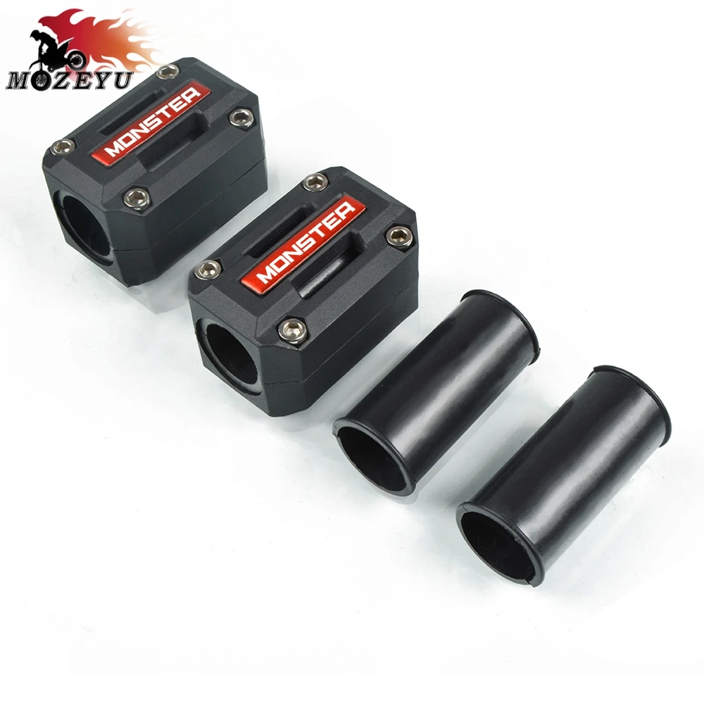 

For DUCATI MONSTER 600 1200 Motorcycle Engine Crash Bar Protection Bumper Decorative Guard Block Monster 696 796 797 821 1100