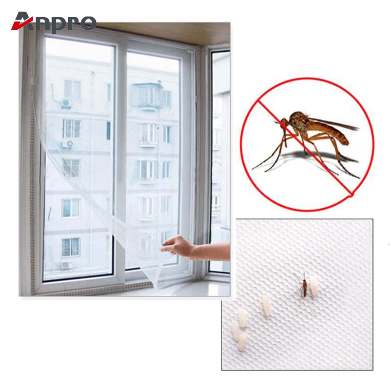 

Anpro Anti Mosquito Net Invisible Curtain Durable Anti-mosquito Net For Kitchen Window Mesh Screen Mosquito Insect Fly Curtain