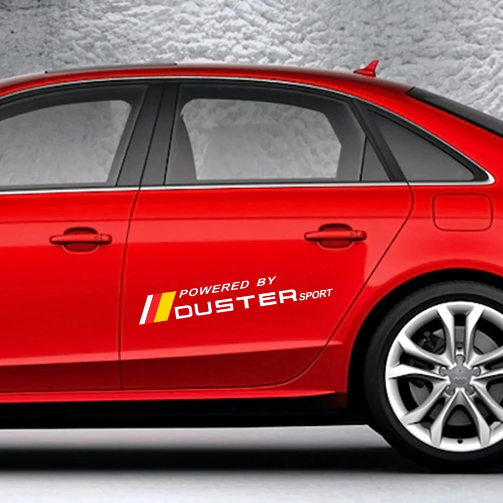 

2PCS Car Vinyl Door Side Stickers For Renault Dacia Duster Auto Motorsport Trim Decal Reflective Auto Body Decor Car Accessories