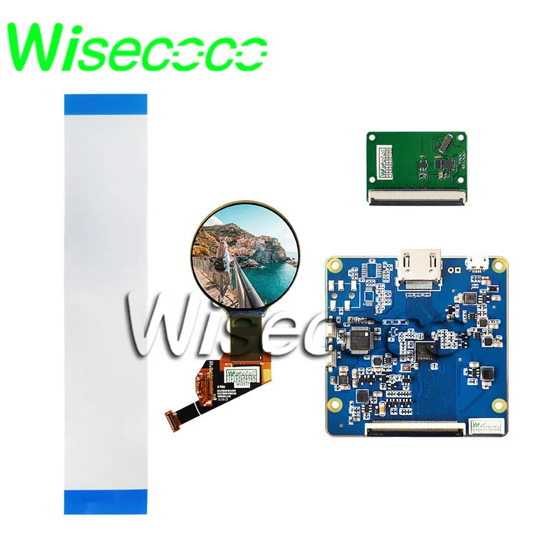 Hdmi para Mipi Dobrável para Relógio Wisecoco Flexível Oled Display Polegada Círculo Redondo Amoled Tela Driver Board Macio Inteligente 1.39 - Imagem 4