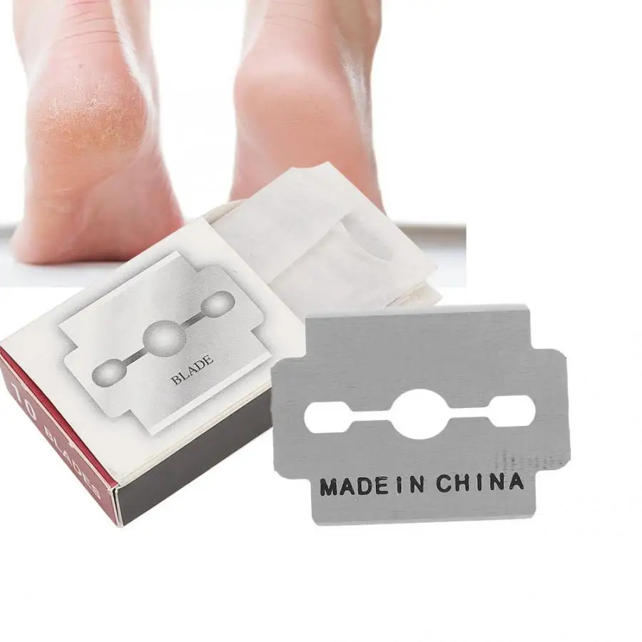 

Replacement Blades 100Pcs Stainless Steel Callus Shaver Pedicure Hard Dead Skin Removal Replacement Blades Foot Care Tools