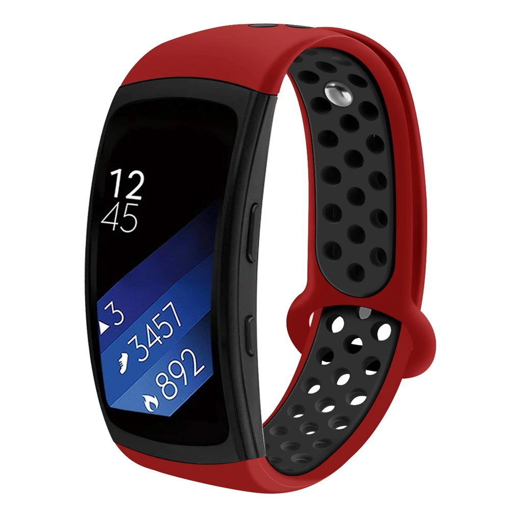 Hangrui сменный Браслет для samsung gear Fit 2 Pro ремешок роскошный силиконовый ремешок для samsung Fit2 Anti ремень анти-потеря