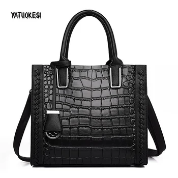 

High Quality Crocodile Pattern Luxury leather Women Shoulder Handbags Bags Designer Women Messenger Totes Bag Sac à main