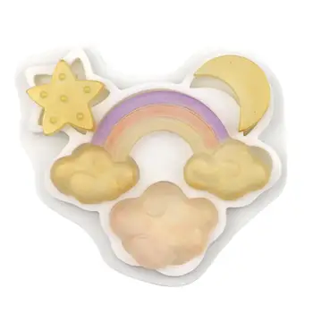 

Cake Silicone Mold Food Grade Safe Rainbow Cloud Moon Star Cake Chocolate Mold Handmade DIY Chocolate Cake Tool Baking Mould