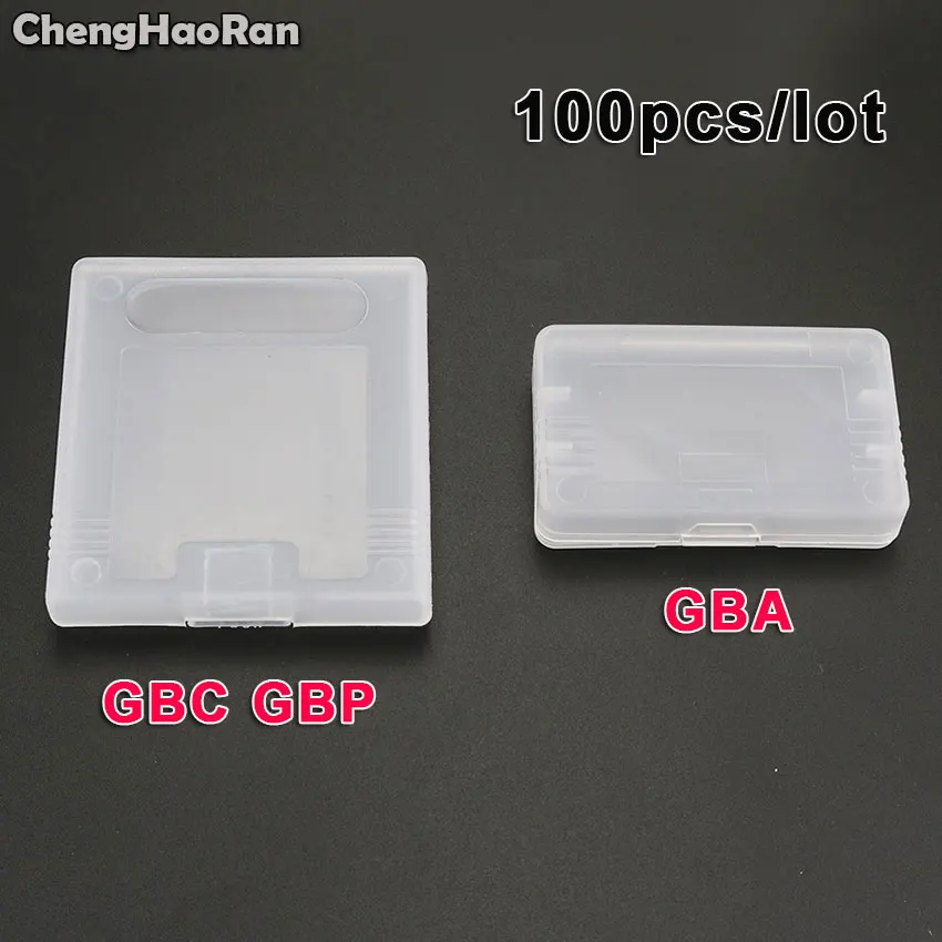 Chenghaoran 100 Pezzi Custodie In Plastica Trasparente Per Nintendo Gameboy Advance/Color/Pocket Scatola Di Cartucce Per Carte Da Gioco Per Gbc .20Gba