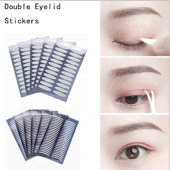 

24pairs/Sheet Invisible Double Eyelid Tape Self-Adhesive Double Eyelid Stickers - Clear and Waterproof Fiber for eye tools