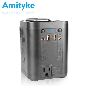 

Multifunction Power Bank 12V Jump Starter 110V/220V Output With Dual USB Ports And Dual LED Flashlights Mini Lithium Battery
