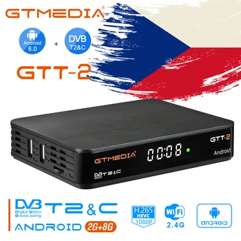 

GTMEDIA GTT2 TV BOX Android 6.0 4K H.265 DVB+T/T2/Cable/ATSC-C/ISDBT HDMI 2.0 Youtube Amlogic S905D 2GBRAM +8GBROM Wifi 2.4G