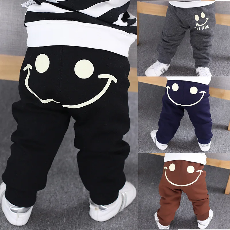 

1-Year-Old 2 BOY'S Baby Girls Pants with Velvet Sub-Childrenswear Fall And Winter Clothes New Style Korean-style Babies' Trouser