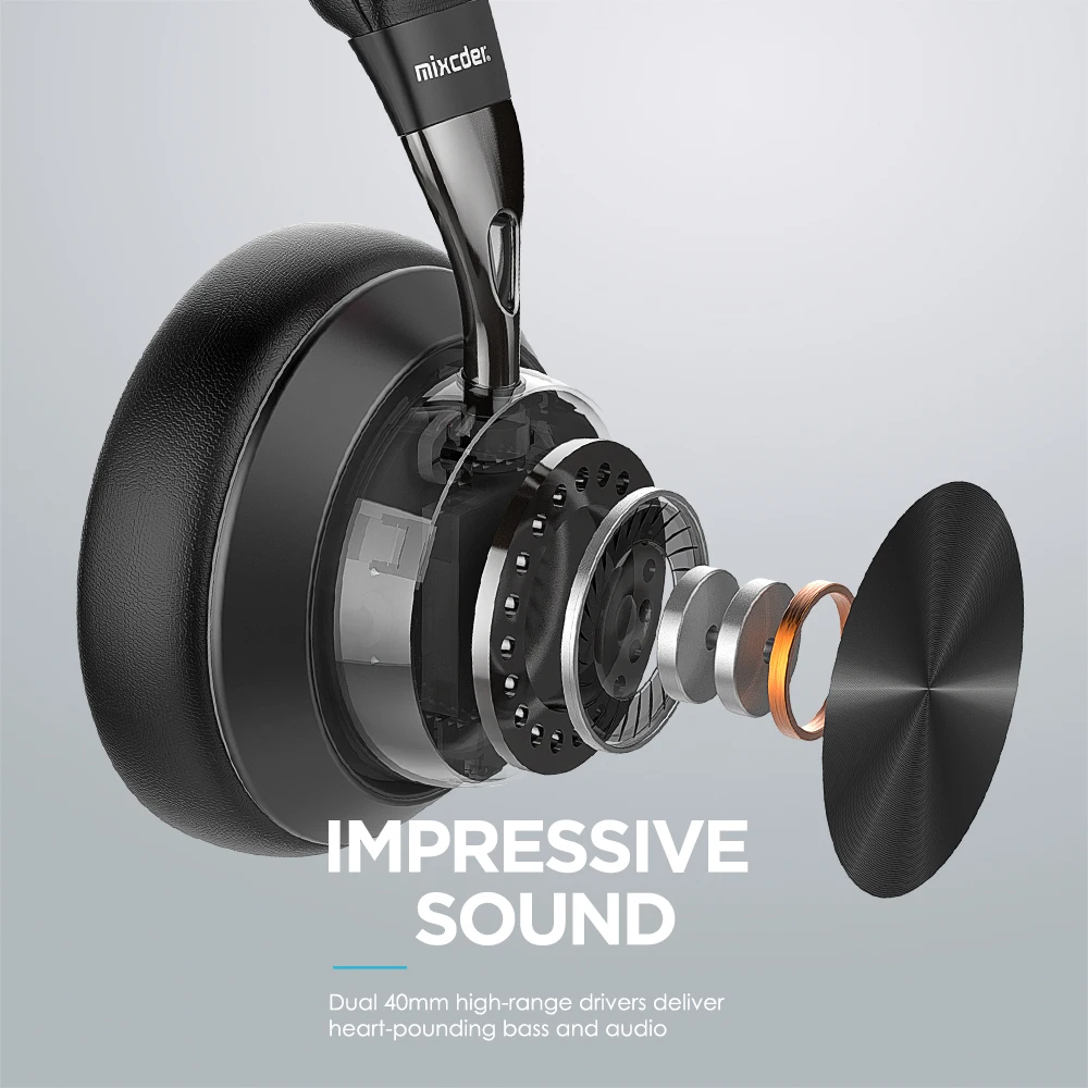 Mixcder E10 модернизированные aptX низкая задержка Bluetooth гарнитура беспроводные