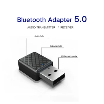 

Bluetooth Receiver Transmitter Mini 3.5mm AUX Stereo Bluetooth 5.0 Audio Transmitter for TV PC Wireless Adapter for Car with RCA