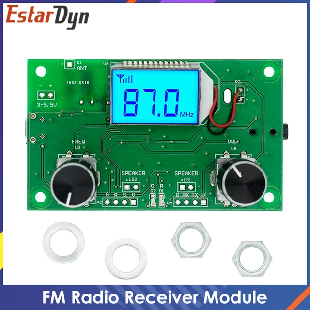 numérique fm radio récepteur module dsp & pll lcd récepteur module  modulation de fréquence stéréo réception carte de circuit imprimé