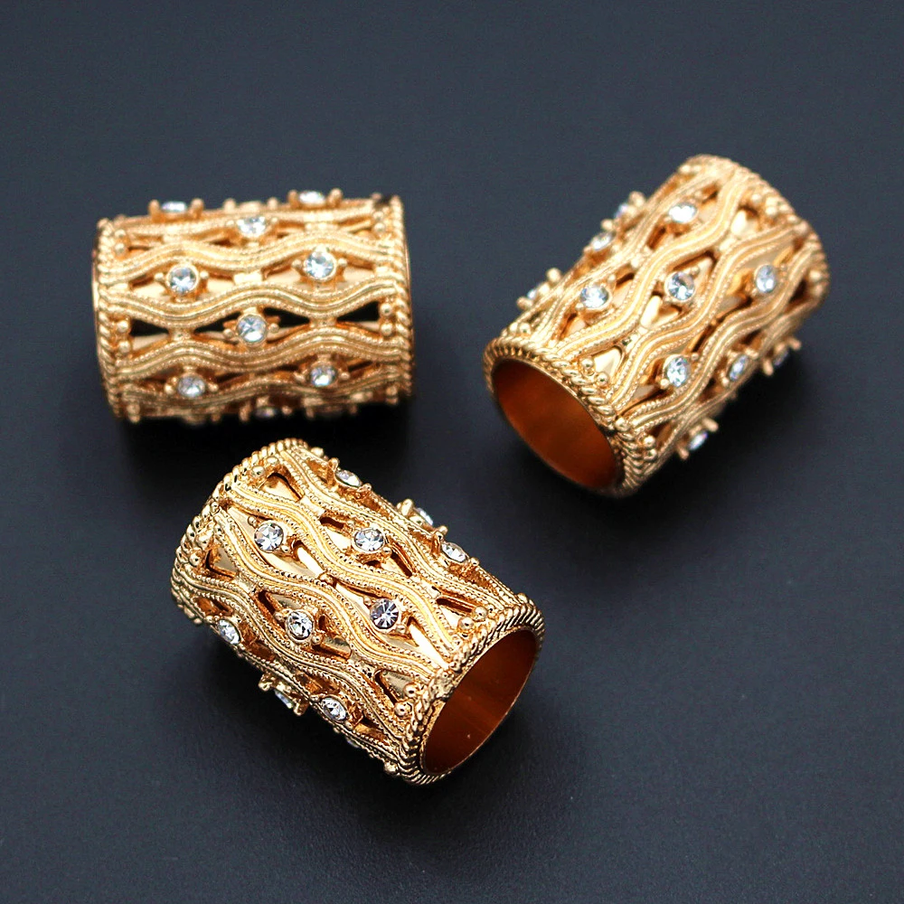 

10pcs Big Tube African Beads Traditional Nigerian Wedding Spacer Beads for Men Women Party Anniversary Gift Jewelry Set Designs