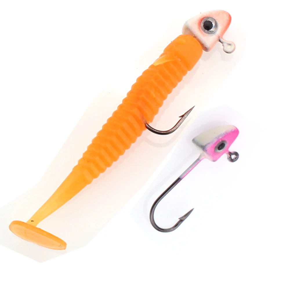 1,6g 50 шт./кор. пять цветов Jig Head бронзовых морских рыболовных крючков приманка с зазубринами свинцовый крючок Рыболовные снасти Воблеры снасти