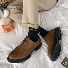 

2021 New Autumn Men's PU Lace Up Round Head Comfortable Business Casual Shoes Sewing Thick Soled Men's Shoes Sell Well AQ077