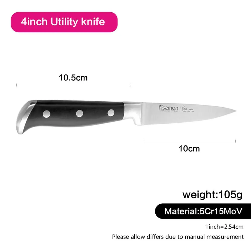 FISSMAN KOCH серии немецкие Стальные Кухонные ножи шеф-повара Santoku нож для нарезки - Цвет: Model 2387
