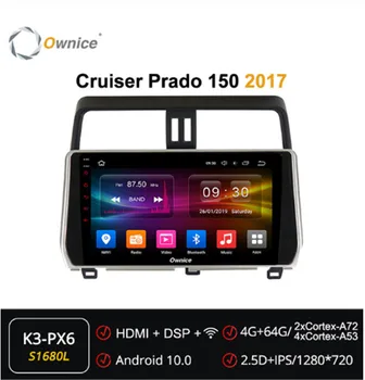

Ownice Octa Core Android 10.0 Car DVD player GPS navigation ForToyota Land Cruiser Prado 150 2017 Car Stereo 4G LTE