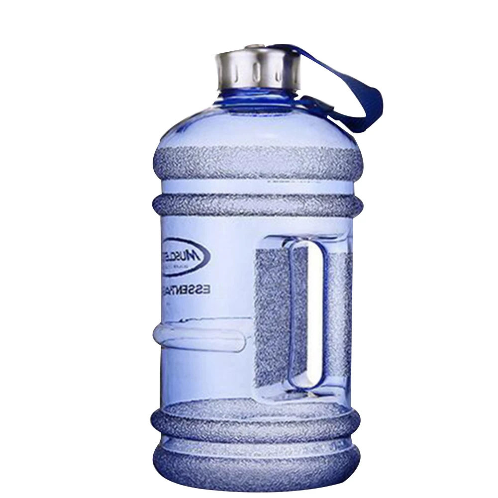 2.2L Novelty Large Capacity Water Sport Bottle Handgrip Kettle for Outdoor Running BB55 - Цвет: light blue