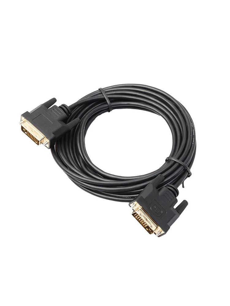 1 м/1,8 м DVI кабель-удлинитель HD DVI 24+ 1 Pin кабель со штыревыми соединителями на обоих концах для подключения HDMI, DVI кабели шнур провода линии Медь ядро для монитора компьютера ПК проектор