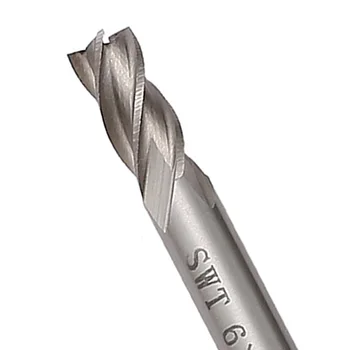 

7pcs HSS Silver End Mill 4 Flute Straight Shank Milling Cutter Drill Bits Kit