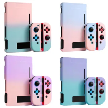 

Colorful Hard Full Back Cover Crystal Shell For Nintendo Switch NS Console Joy Con Controller Protective Film Sticker Skin Case