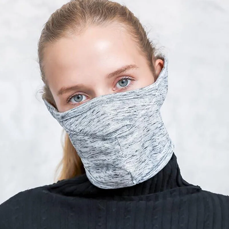 Unisex Winter Outdoor Cycling Face Mask Fleece Ear Protector Windproof Neck Warmer Cycling Accessories