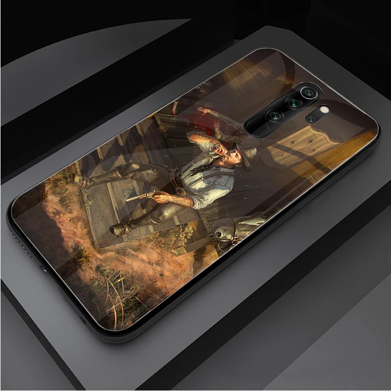 Trò Chơi Red Dead Redemption 2 Kính Cường Lực Điện Thoại Ốp Lưng Cho Redmi Note 5 6 7 8 9 Pro Note8T Note9S redmi8 9 Bao Vỏ phone cases for xiaomi Cases For Xiaomi